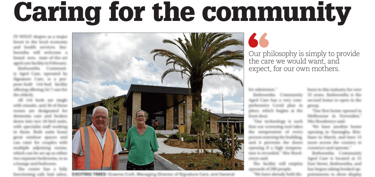 Feature in Jimboomba Times